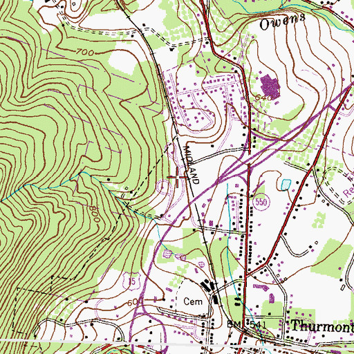Topographic Map of Thurmont West, MD