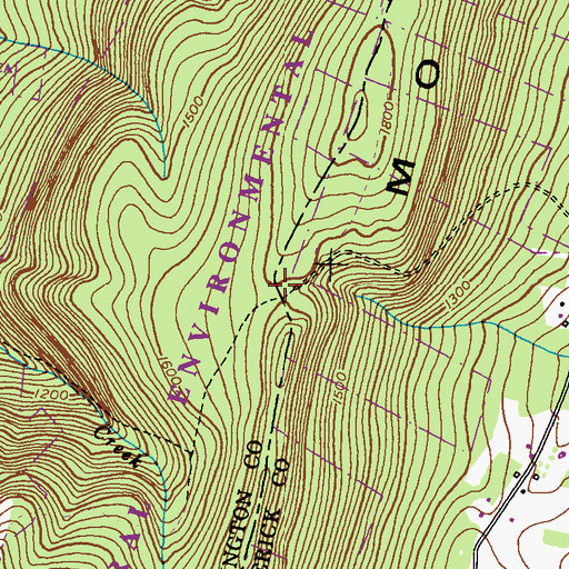 Topographic Map of Black Rock Gap, MD
