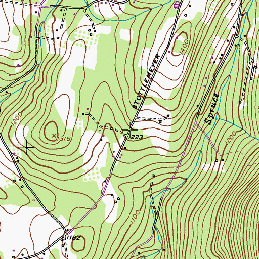 Topographic Map of Forest School (historical), MD