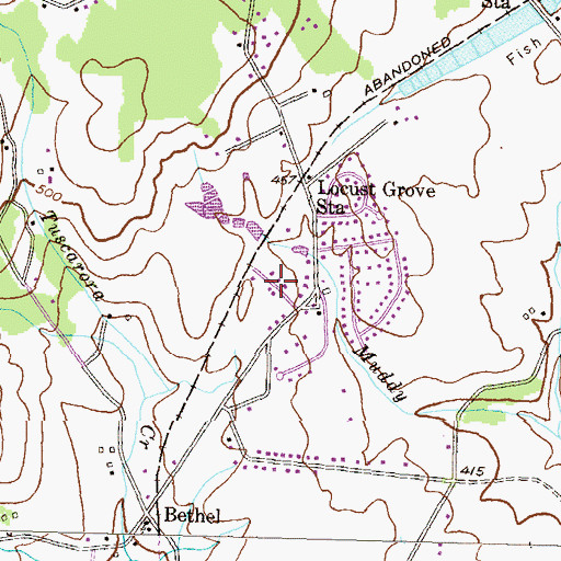 Topographic Map of Heatherview, MD