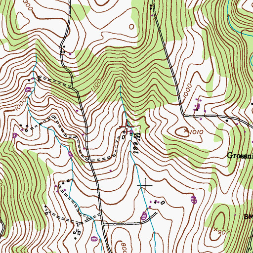 Topographic Map of Highlands of Monroe, MD
