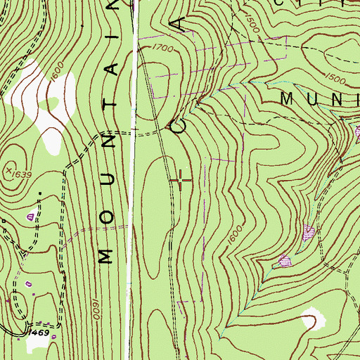 Topographic Map of Lost Eden, MD