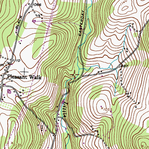 Topographic Map of Paintrock Mill (historical), MD