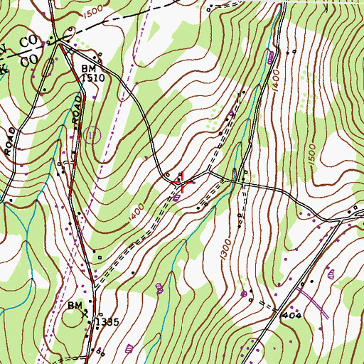 Topographic Map of Sensenbaugh School (historical), MD
