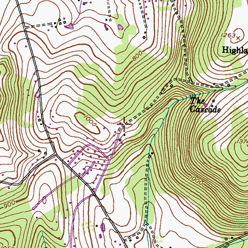 Topographic Map of Wistmans Delight, MD