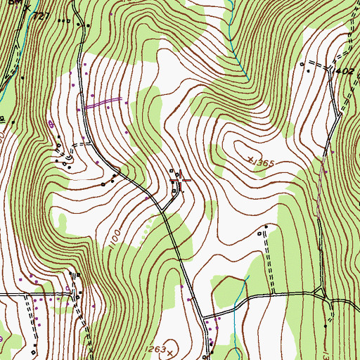 Topographic Map of Wolfe, MD