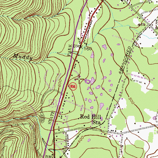 Topographic Map of Catoctin Mountain Zoological Park, MD