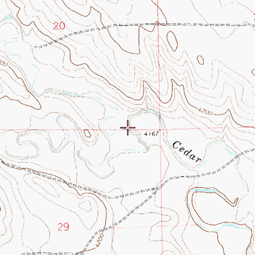 Topographic Map of Twomile Creek, CO