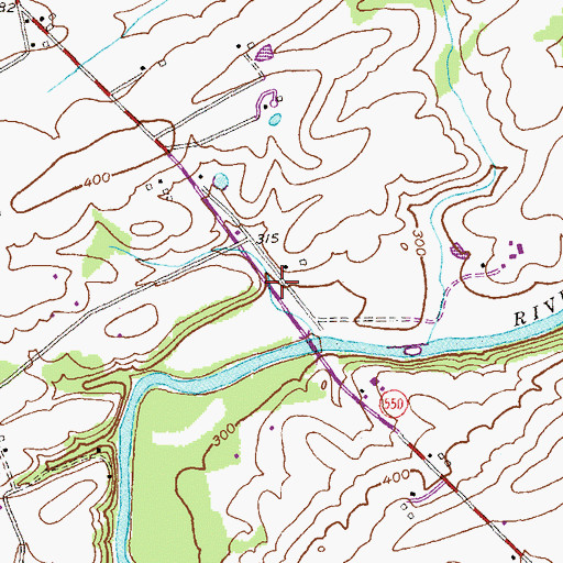 Topographic Map of Creagerstown Park, MD