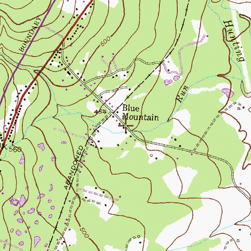 Topographic Map of Devilbiss Estates, MD