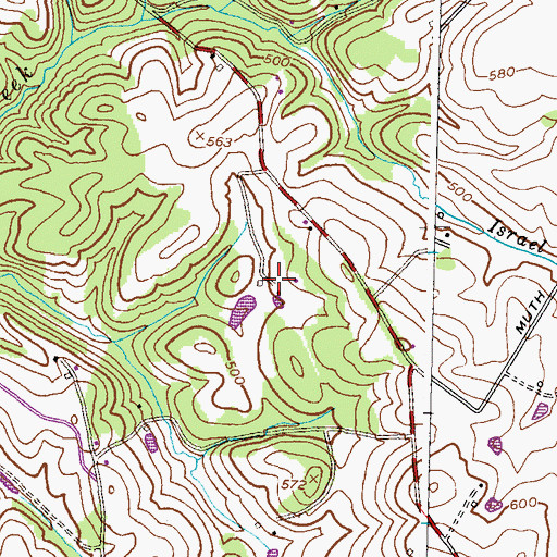 Topographic Map of Fairhaven, MD