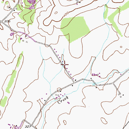 Topographic Map of Glade Creek, MD