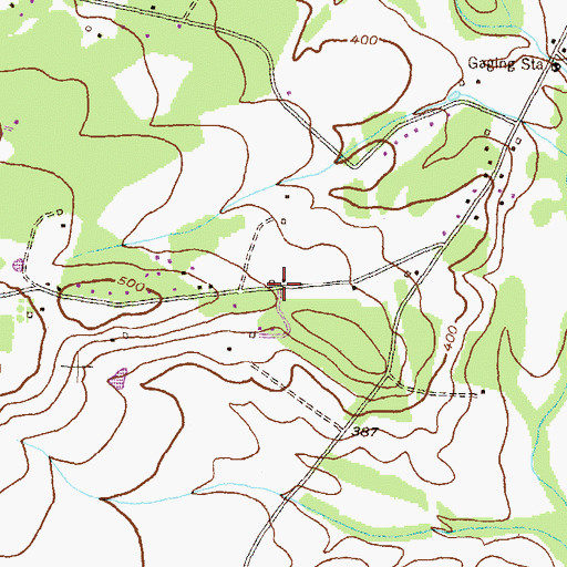 Topographic Map of Kesselring, MD