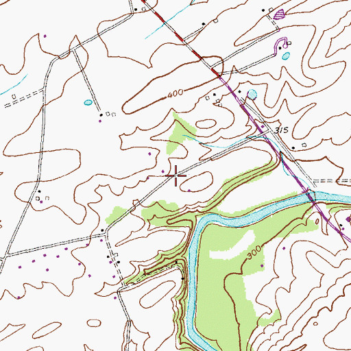 Topographic Map of Koblan, MD