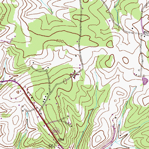 Topographic Map of Liberty Forest, MD