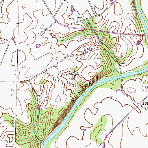 Topographic Map of Lost and Gain, MD