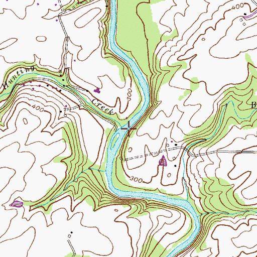 Topographic Map of Meyers Ford, MD
