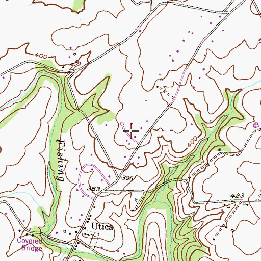 Topographic Map of Mills Manor, MD