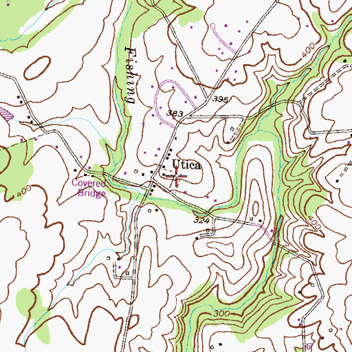 Topographic Map of Saint Pauls Cemetery, MD