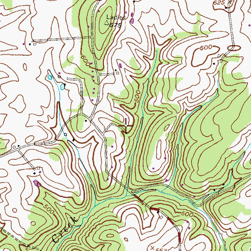 Topographic Map of Sidmar, MD