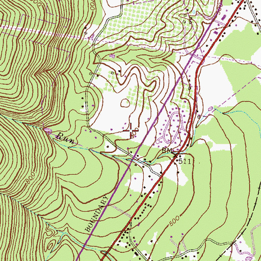 Topographic Map of Thurmont Overlook, MD