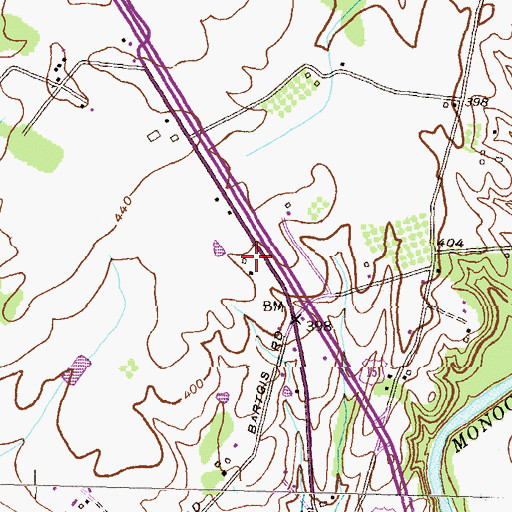 Topographic Map of Williar, MD