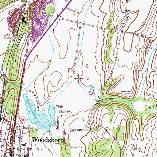Topographic Map of North Branch Israel Creek, MD