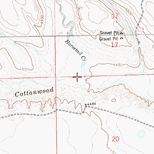 Topographic Map of Horsetail Creek, CO