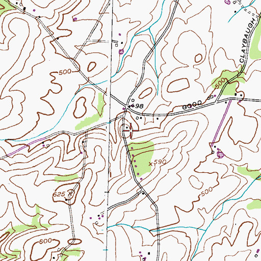 Topographic Map of Goodintent School (historical), MD