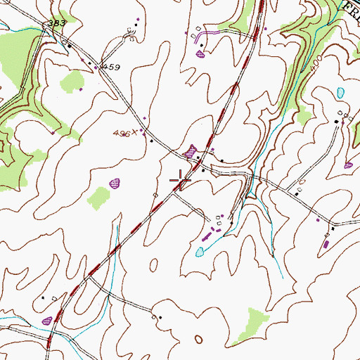 Topographic Map of Grooe Academy School (historical), MD