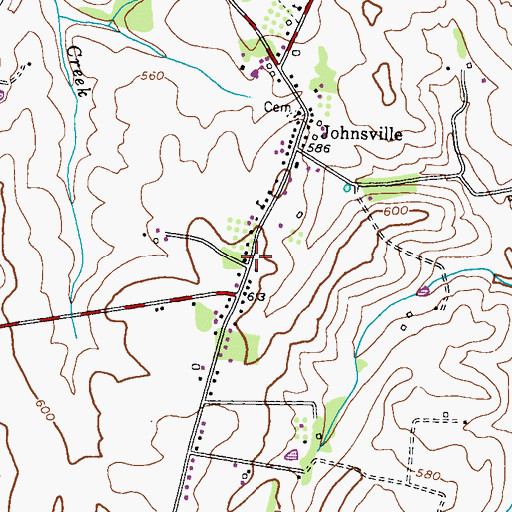 Topographic Map of Grossnickle, MD