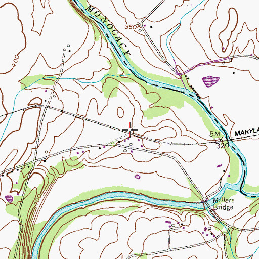 Topographic Map of Phylpres, MD