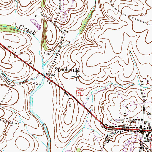 Topographic Map of Brookridge North, MD