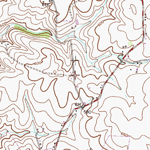 Topographic Map of Catoctin Hills, MD