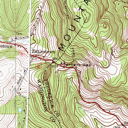 Topographic Map of Church of Saint Joseph of the Sacred Heart of Jesus, MD