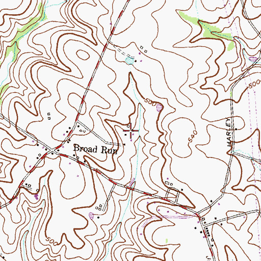 Topographic Map of Corner House, MD