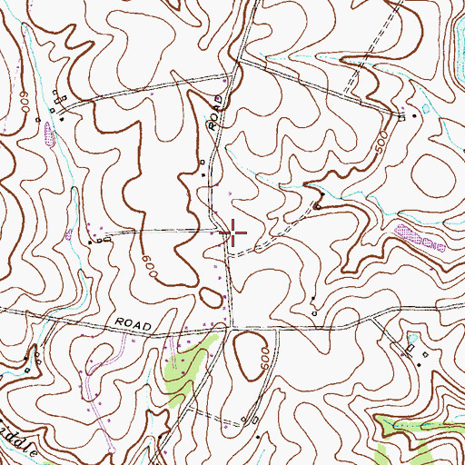 Topographic Map of Countryside West, MD