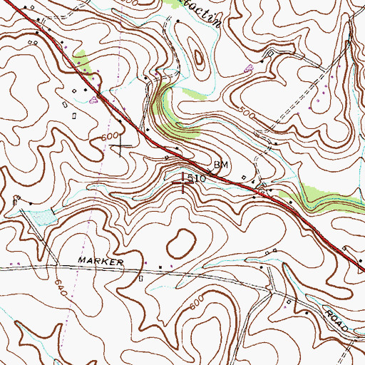 Topographic Map of Everhart School (historical), MD