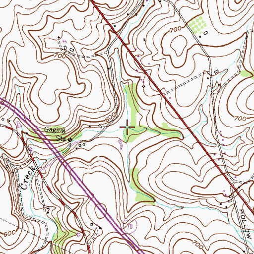 Topographic Map of Hawbottom Branch, MD