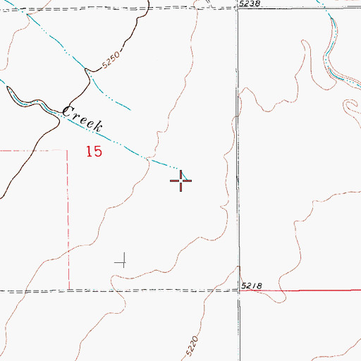 Topographic Map of Simpson Creek, CO