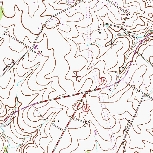 Topographic Map of Morningside, MD