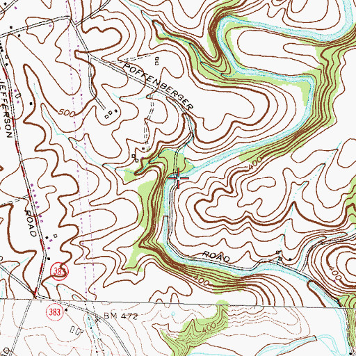 Topographic Map of Poffenberger Road Bridge, MD