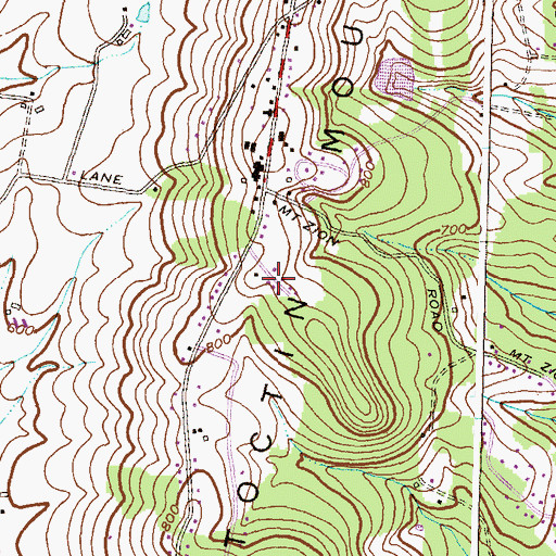 Topographic Map of Skyline Gardens, MD