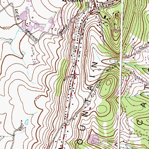 Topographic Map of Somerset, MD