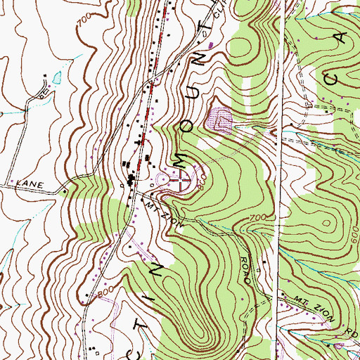 Topographic Map of Strawleigh, MD