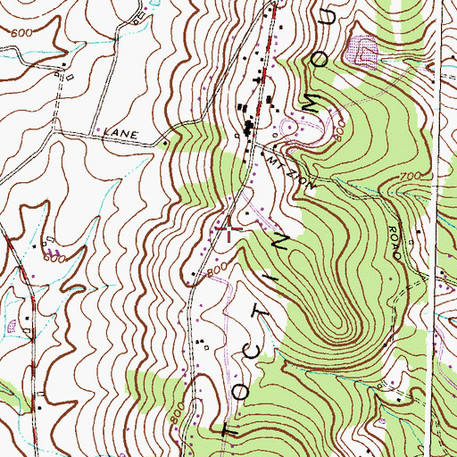 Topographic Map of Sunset View, MD