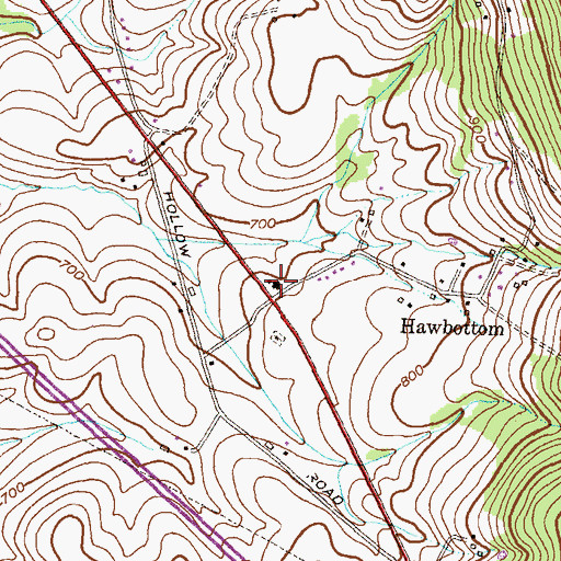 Topographic Map of Tyler School (historical), MD