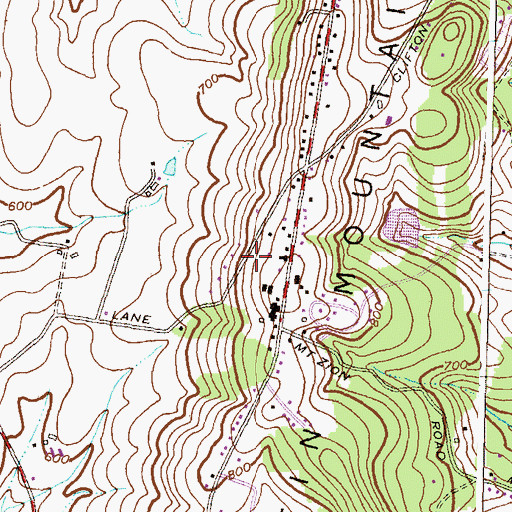 Topographic Map of Valley Heights, MD