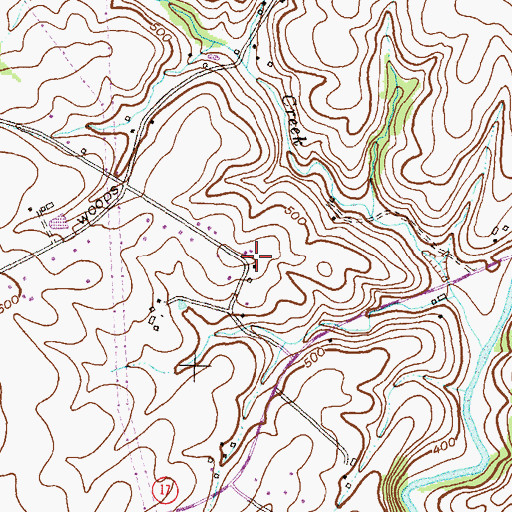 Topographic Map of Valley Overlook, MD