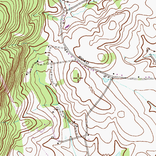 Topographic Map of Woodcrest, MD